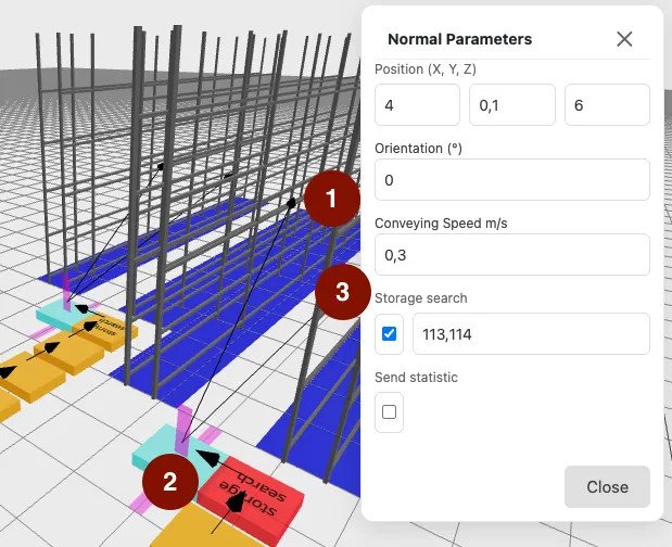Add storage search set up